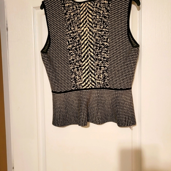 BCBG Sleeveless Peplum Top - Picture 3 of 3